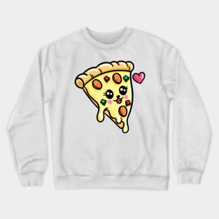 Kawaii Pizza Crewneck Sweatshirt